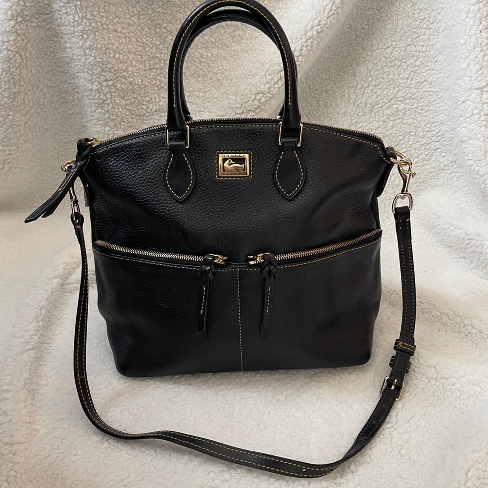 Dooney & Bourke Pebbled Florentine Leather Satchel Bag Crossbody (Like New!)